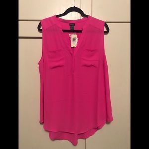 Torrid Bright Pink Sleeveless Blouse Size 0